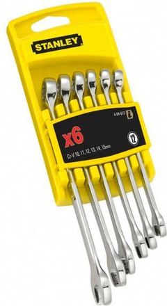 Stanley Llaves Combinadas - Juego De 6 Piezas 10, 11, 12, 13, 14, 15mm 4-94-646