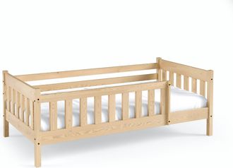AKL FURNITURE Cama infantil pino beige 80x190
