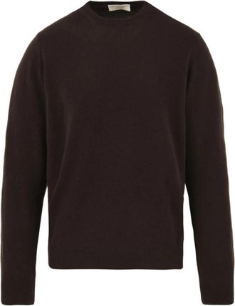 FILIPPO DE LAURENTIIS Trui met ronde hals - Heren - Cashmere truien - Bruin - M - Kasjmier - Truien & Vesten