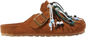 Scarosso Gea Desert Dames Muiltje met Kwastjes - Dames - Slip ons - Bruin - 36 EU - Leer - Schoenen