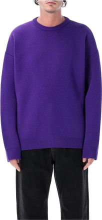 Balenciaga Jersey de cuello redondo - Knitwear - Hombre - P&uacute;rpura - S