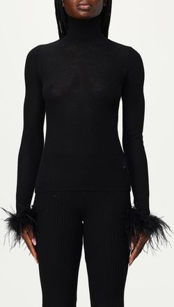 Blumarine Maglia a dolcevita con piume Blumarine