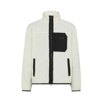 Sun 68 Teddy Jas - Heren - Fleece jassen - Wit - L - Polyester - Fitness