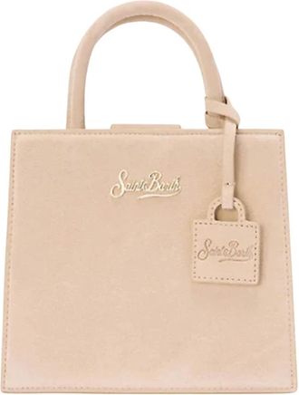 MC2 Saint Barth La Shop Bag Mini - Dames - Handtassen - Beige - ONE Size - Leer - Tassen