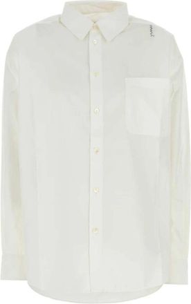 Marni Katoenen Poplin Overhemd - Dames - Overhemden - Wit - XS - Katoen - Overhemden