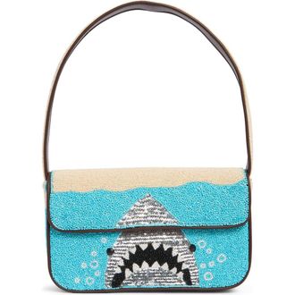 Staud Tommy Beaded Shoulder Bag in Great White at Nordstrom