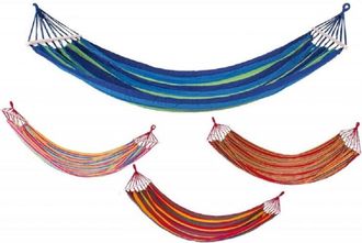 Trade Shop Trade Shop - Amaca Con Supporto In Legno 100x200cm Giardino 280gr. 4 Colori Assortiti 6099183