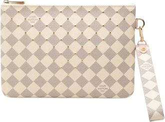 Louis Vuitton Pre-owned Studded Damier Clutch - - Pre-owned - Donna - Bianco - ONE SIZE