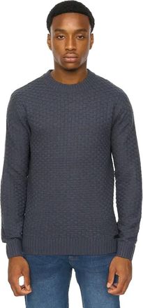Duck and Cover Heren Matera Geverfde Gebreide Trui (Marineblauw)