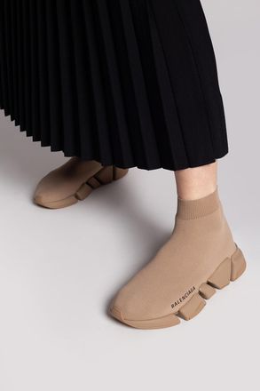 Balenciaga Speed 2.0 LT Sock Sneakers, Womens, Beige