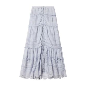 Isabel Marant Paoline Skirt - female - Marant &eacute;toile - Maxi Skirts - Blue - XS - Skirts