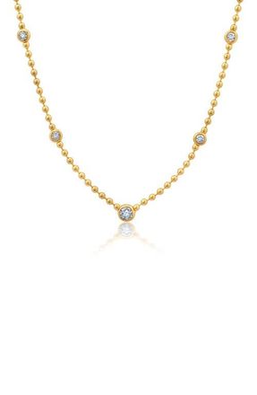 Crislu Cubic Zirconia Station Chain Necklace at Nordstrom