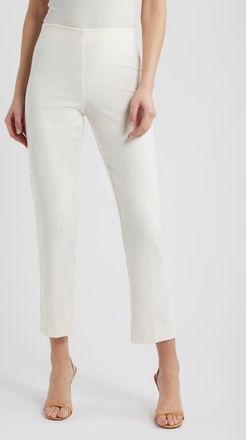 Anne Klein Hollywood Waist Ankle Pull-On Pants in White Dove at Nordstrom, Size Xx-Small