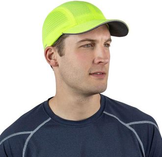 TrailHeads Performance Mens Running Hat - Lightweight, Quick Dry Workout Hats for Men - Athletic Sports Cap for Tennis, Gym Yellow
