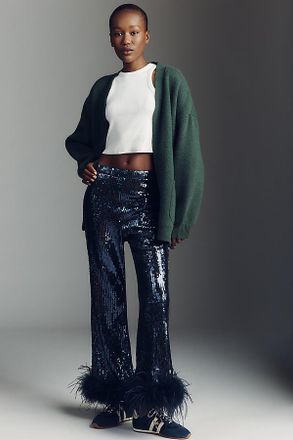 Maeve Logo Cardigan Sweater