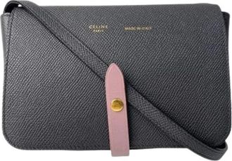 Celine Pre-owned Cross Body Bags, female, Gray, Size: ONE SIZE Pre-owned Vintage Cross Body Bag