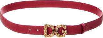 Dolce & Gabbana Dg Logo Leather Belt
