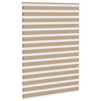 Berkfield Home Elegant Zebra Blind Sand Brown 165x200 cm Fabric Width 160.9 cm P