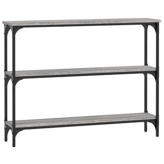 vidaXL Tavolino Consolle Grigio Sonoma 100x22,5x75cm Legno Multistrato - Vidaxl
