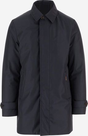 Moorer lange Jacke in Seidenmischung