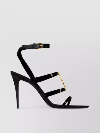 Saint Laurent patent leather multi strap sandals