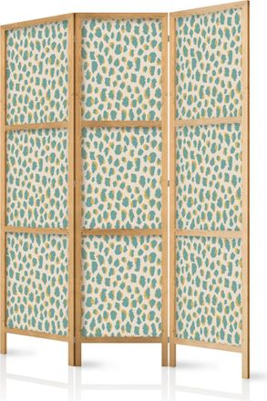 Artgeist Biombo Decorativo Artgeist Lunares Turquesa 135 Cm Madera Tela
