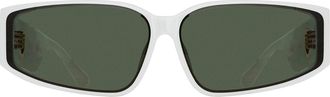 Linda Farrow ALEXIS LFL1465 C2 Mens Sunglasses White Size 66