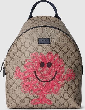 Gucci Kids - GG Backpack With Prints, Beige, GG Canvas