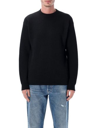 Auralee Super Fine Wool Rib Knit Crewneck Sweater