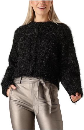 Knit-ted Zwarte Lynn Cardigan voor vrouwen - Dames - Vesten - Zwart - M - Truien & Vesten