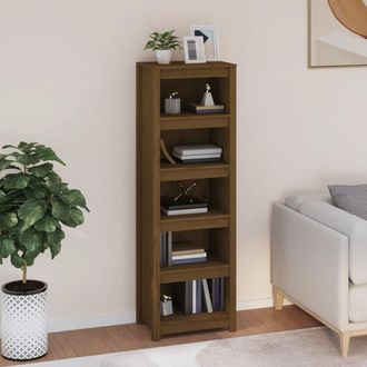 vidaXL Vidaxl - Estanter&iacute;a Madera Maciza De Pino Marr&oacute;n Miel 50x35x154 Cm