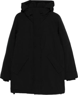 Marc O'Polo Gewatteerd jack met capuchon - Zwart