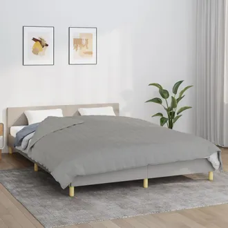 vidaXL Manta Con Peso Tela Gris 200x200 Cm 13 Kg Vidaxl