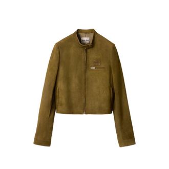 Miu Miu Waxed Suede Jacket