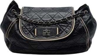 Chanel Pre-owned Classic Flap Schoudertas - Dames - Vintage Schoudertas - Zwart - ONE Size - Leer - Vintage