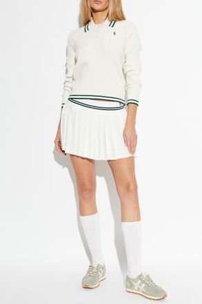 Sporty & Rich Pleated Skirt, Womens, White