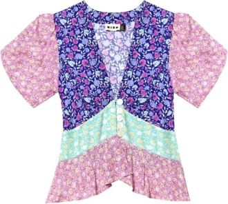 Rixo Top abotonado Reine - Dames - Blouses - Veelkleurig - M - Overhemden