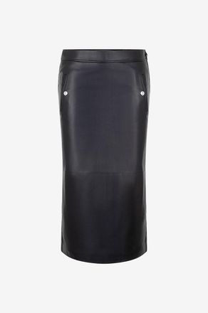 Alexander McQueen Bleistiftrock aus Nappaleder mit niedriger Taille