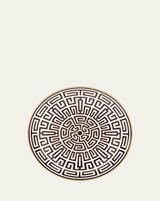 Ginori 1735 Labirinto Ebano Charger Plate, Venezia Shape