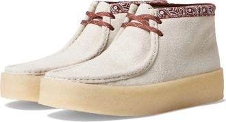 Clarks Mens Wallabeecup Bt Boots, Color White Interest, Size: 10 UK