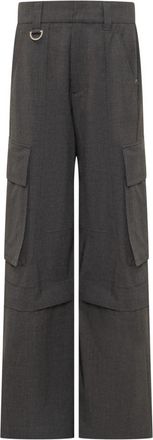 Seafarer Wijde Pijpen Broek - Dames - Wijde Broeken - Grijs - W26 - Wol - Broeken