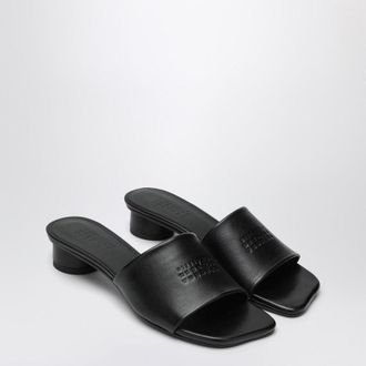 Maison Margiela Black Anatomic Sandals With Low Heel