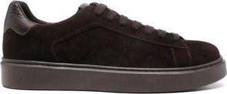 Doucal's suede sneakers - men - Fabric/Calf Suede/Rubber/Calf Leather - 39.5 - Brown