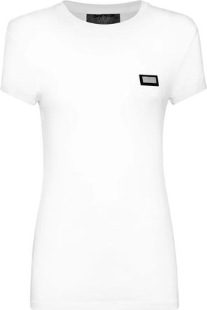 Philipp Plein Modal T-Shirt Pure Round Neck SS - Dames - T-shirts - Wit - L - Tops