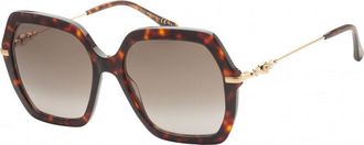Jimmy Choo London Womens ESTHERS-0086-HA Esthers 57 0086 HA Sunglasses - Brown - One Size