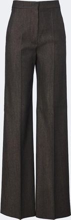 Max Mara Pantalones anchos de lana virgen