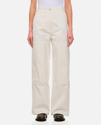 【Cecilie Bahnsen】BIANCA PANTS BIANCA | JOGGERS EMBROIDERED RIPSTOP OLIVE