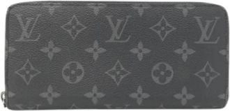 Louis Vuitton Pre-owned Zippy Wallet Horizontal Monogram Eclipse Lange Portemonnee - Dames - Vintage Accessoires - Zwart - ONE Size - Vintage