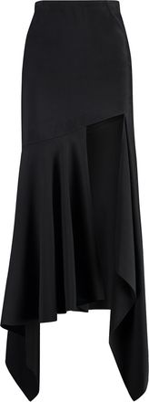 MUGLER Gabardine Midi Skirt