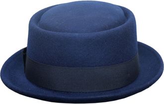 Generic Classic Pork Pie Hat, Unisex Adult Fashion Headwear, Multiple Colours Available (UK, Alpha, M, Standard, Dark Blue)
